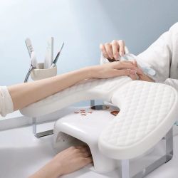Almohadilla de Manicura con Reposabrazos Grande, Almohada de Mano Suave con Forma de Mariposa, Almohada de Manicura Desmontable y Plegable, Herramienta Especial para Salones de Uñas