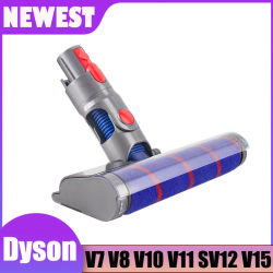 Para Dyson V7 V8 V10 V11 SV12 V15 cabezal de cepillo de rodillo suave y delgado palo inalámbrico piezas de aspiradoras accesorio de suelo de madera dura
