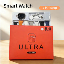 Reloj Inteligente 7 en 1 con Correa, Compatible con Carga Magnética, Llamadas Bluetooth, Salud y Fitness, Carátulas Personalizables para Hombres y Mujeres