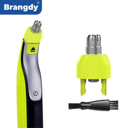 Cabezales de Repuesto para Recortadora de Vello Nasal Brangdy, Compatibles con Philips OneBlade QP2520 QP2630 QP6520 QP6530, Cuchilla de Doble Filo Lavable