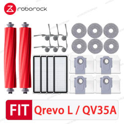 Roborock Qrevo L / QR 798 / QV 35A / QR 598 accesorios de Robot aspirador Cepillo Lateral principal filtro Hepa paño de mopa bolsa de polvo