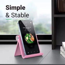 Soporte ajustable para teléfono, soporte plegable portátil para teléfono de escritorio, soporte universal para teléfono celular para iPhone, Samsung