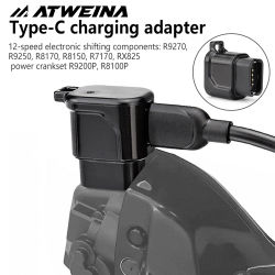 Adaptador de cargador de bicicleta USB-C rápido portátil compacto para Shimano 12S Di2 desviador electrónico R9200 R8100 R7150 accesorio de ciclismo