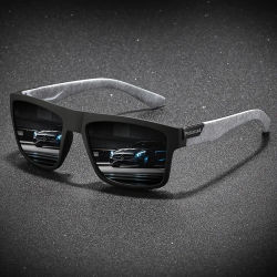 Gafas de sol polarizadas cuadradas Vintage a la moda para hombres y mujeres, gafas de sol de diseñador de marca de lujo para conducir y pescar, gafas para conductor UV400