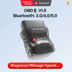 Junsun autor de coche escáner automático mini ELM327 Bluetooth OBD2 adaptador herramienta de diagnóstico de coche herramienta de escaneo
