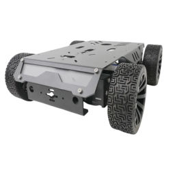Tanque RC de carga de 15Kg, rueda de goma, Robot, chasis de Metal para Robot Arduino, Kit DIY con Motor, mango de Ps2, coche robótico programable