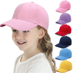 Gorra de béisbol de Color caramelo para niños, protección solar, sombrero para niños y niñas, gorra de béisbol de viaje ajustable para niños, sombrero para el sol de verano para bebés