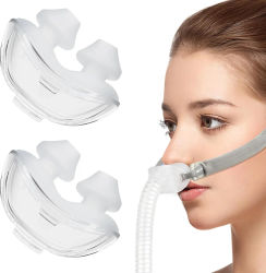 La almohada nasal P10 es adecuada para la máscara CPAP de cojín suave de silicona con almohadilla de repuesto de almohada nasal ResMed AirFit P10.