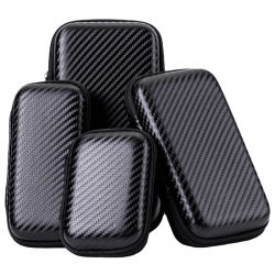 Bolsa de almacenamiento portátil Eva, bolsa con cremallera, bolsa de protección para cargador de teléfono móvil, bolsa para disco duro móvil, almacenamiento de Cable de datos de disco U, 1/2 Uds.