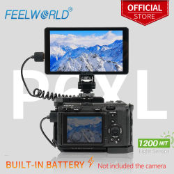 FEELWORLD P6XL 1200nit 6 pulgadas batería integrada de aluminio cámara DSLR Monitor de campo pantalla táctil 4K HDMI alto brillo
