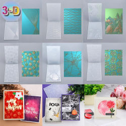 Carpeta de estampado 3D, línea ondulada, decoración navideña, fondo de telaraña para agregar detalles texturizados a la fabricación de proyectos de manualidades de papel
