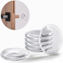 6 Almohadillas Transparentes Autoadhesivas para Amortiguación de Impactos, Protectores de Pared para Muebles, Amortiguadores de Ruido para Cajones y Armarios