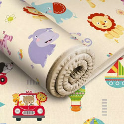 Alfombra de juego de 200x18 0/180x1 0/180x120cm para niños, estera de seguridad gruesa, alfombrillas de juego para gatear, alfombra plegable, alfombra de juego