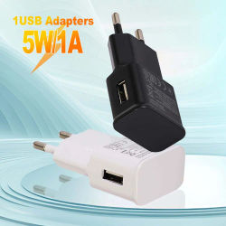 Fuente de alimentación del cargador de pared USB 5W 5V 1A energía portátil universal del viaje compatible con Samsung iPhone