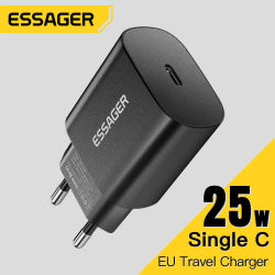 Essager 25W USB C cargador PD cargador de carga rápida cargador de teléfono rápido para iPhone 16 15 Pro Max Xiaomi 14 Oneplus Xiaomi Samsung