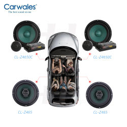 Juego de altavoces de Audio bidireccional para coche, Kit de altavoces de graves agudos con divisor, 6,5 pulgadas, 1Kit