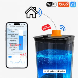 Moray ME201W SmartLife TUYA App 100-240VAC aplicación de recordatorio ultrasónico en tiempo Real Monitor de nivel de líquido de aceite diésel Sensor de tanque de agua