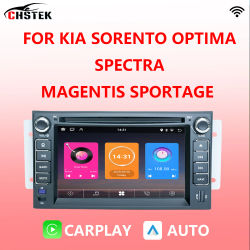 CHSTEK Radio de coche Multimedia Carplay para Kia SORENTO OPTIMA SORENTO MAGENTIS SPORTAGE RONDO 2002-2006 Android Bluetooth inalámbrico