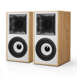 AIYIMA S4000 Altavoz de Monitor de Estudio , 40WX2, Bluetooth 5.0, Entrada RCA/XLR Balanceada, Salida para Subwoofer, Altavoces Activos de Madera para Estantería