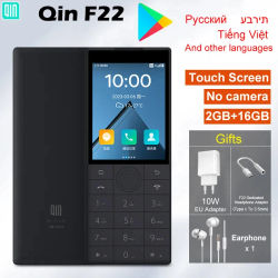 Qin-teléfono inteligente F22 con pantalla táctil, smartphone con Wifi, 2,8 pulgadas, 2GB, 16GB, MTK6739, Bluetooth, batería de 1700mAh, 480x640, Duoqin