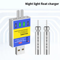 Cargador USB para Batería Recargable CR425, Accesorios de Carga, Alarma de Pesca, Indicador de Picada