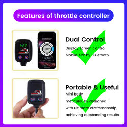 Pedal Box Racing, Acelerador, Potenciador, Piezas de Afinación, Controlador Electrónico de Aceleración para Automóvil con Bluetooth y APP