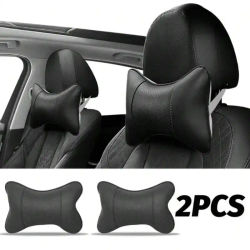 Reposacabezas de asiento de coche de seguridad con malla transpirable, almohada relajante, cojín para reposacabezas y cuello, Protector automático