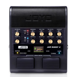 JOYO JAM BUDDY II Amplificador de Guitarra Eléctrica Portátil de 10W y Pedal Multiefectos con Grabación OTG y Bluetooth para Práctica de Guitarra