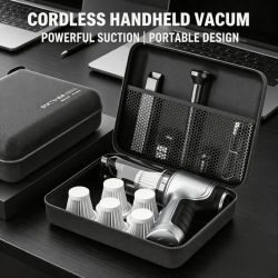 Aspiradora Inalámbrica Portátil de 95000 Pa, Mini Aspiradora de Mano para Auto, Hogar, Escritorio, Limpieza de Teclados, Aspiradora Inalámbrica