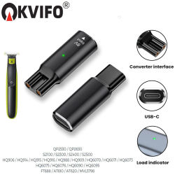 Cargador KVIFO NUEVO 8V HQ850 Tipo-C, Adaptador de Carga para Afeitadora Philips Norelco Oneblade QP2630 QP2530