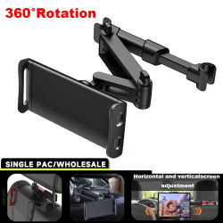 Soporte plegable para tableta y teléfono de coche, soporte para reposacabezas, soporte telescópico para asiento trasero, soporte Universal para teléfono móvil