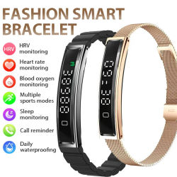 Pulsera inteligente para mujer con Monitor de ritmo cardíaco, rastreador de actividad física, pulsera deportiva, reloj inteligente resistente al agua, pulsera inteligente para hombre