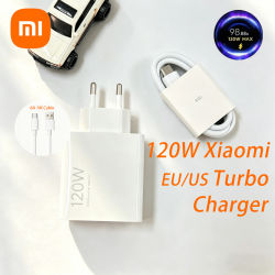 Adaptador de Carga Rápida Original XIAOMI EU/US Mi 17 14 Pro 15 de 120W, Cargador Turbo para POCO F8 F7 Ultra X7 13T 12T Redmi Note
