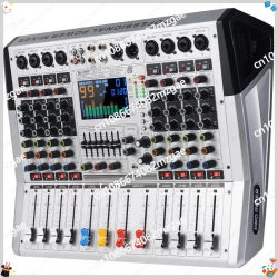 Mezclador profesional y completo con amplificador integrado, puesta en escena de alta potencia, reverberación, Bluetooth, audio USB