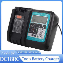 La Última Versión del Cargador Recargable de Iones de Litio DC18RC para Herramientas Eléctricas Makita 14.4V 18V BL1830 Bl1430 DC18RA