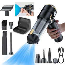 Aspiradora Storm, aspiradora para coche, 80000 RPM, aspiradora con bomba inflable 2 en 1, para sofá, escritorio, coche