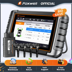 Herramienta de Programación TPMS FOXWELL NT809TS, Diagnóstico de Todos los Sistemas, Control Bidireccional, Más de 30 Funciones de Reinicio, Escáner Automotriz OBD2 Bluetooth
