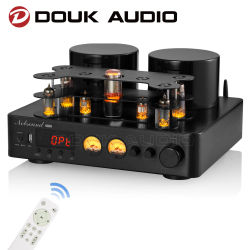 Amplificador de válvulas estéreo híbrido HiFi Return-Douk Audio, receptor de audio Bluetooth 5.0, amplificador de potencia COAX/OPT, reproductor USB
