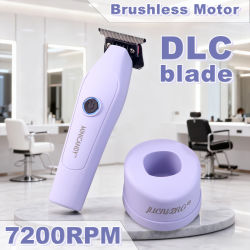 Cortadora de pelo JUCAI MINICANDY JC08 para hombre, Motor sin escobillas DLC Zero Gapped con cargador de Base, cortadora profesional, máquina de acabado