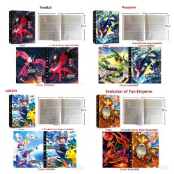 Álbum de Tarjetas Pokémon con 432 Ranuras, Carpeta para Tarjetas Coleccionables, Libro de Colección de 9 Bolsillos, Organizador de Tarjetas de Anime, Regalo