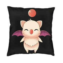 Fundas de cojín de Final Fantasy Moogle para sofá, funda de almohada cuadrada decorativa para el hogar, 45x45