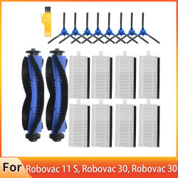 Kit de accesorios compatible con Eufy Robovac 11 S, Robovac 30, Robovac 30 C, Robovac 15C, accesorio aspirador robótico 8X Cleaner Fi