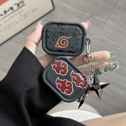 Estuche para Auriculares con Diseño de Anime Japonés N-NARUTOS Itachi Obito Pain para Airpods 4 2 3 1 Pro 3 2, Funda Protectora para Auriculares Bluetooth Inalámbricos