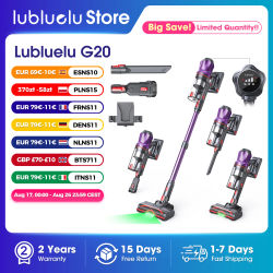 Aspiradora Inalámbrica Lubluelu G20 de 650W, 80KPA de Succión Potente para Pelo de Mascotas y Alfombras, 60 Minutos de Autonomía, 950ml, Limpieza del Hogar