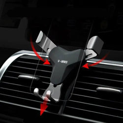 Soporte de gravedad para coche para teléfono en salida de aire de coche, soporte para móvil con Clip, sin soporte magnético para teléfono móvil para iPhone 15 Xiaomi Samsung