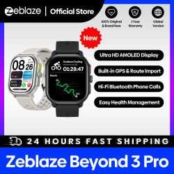 Nuevo reloj inteligente Zeblaze Beyond 3 PRO GPS pantalla AMOLED de 2,15 pulgadas GPS incorporado y importación de ruta hacer/reparar llamadas telefónicas Smartwatch