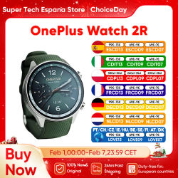 OnePlus Watch 2R Smartwatch Snapdragon W5 + BES Pantalla AMOLED de 1,43 pulgadas 100 horas de duración de la batería Bluetooth llamada WiFi IP68 Wear OS por Google