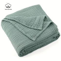 Battilo-Manta de muselina de algodón 100% para sofá, mantas bohemias ligeras y transpirables de 6 capas para sofá cama, mantas grandes de verano