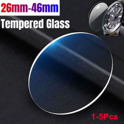 1-5 uds 26-46mm vidrio templado Universal Smartwatch Protector de pantalla película protectora 28mm 30mm 32mm 38mm 40mm 41mm 42mm de diámetro
