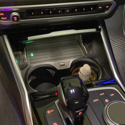 Cargador Inalámbrico para Auto de 15W, Base de Carga para Teléfono para BMW Serie 3 G20 G21 G28 Serie 4 G26, Soporte Móvil, Accesorios de Carga Rápida